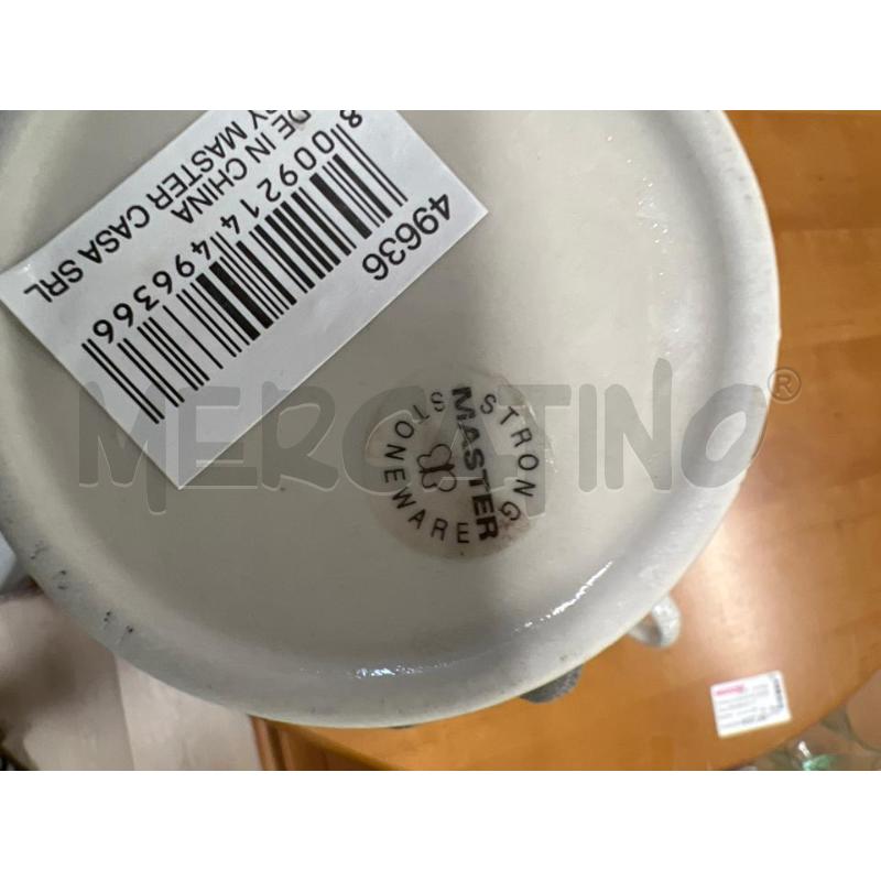 BISCOTTIERA CERAMICA + TEIERA + 2 TAZZE DECORAZIONE ELEFANTI | Mercatino dell'Usato Teramo 3
