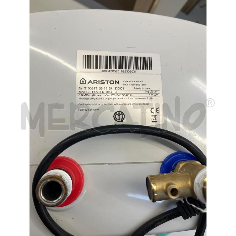 BOILER ELETTRICO  SCALDABAGNO ARISTON BIANCO BLU | Mercatino dell'Usato Teramo 2