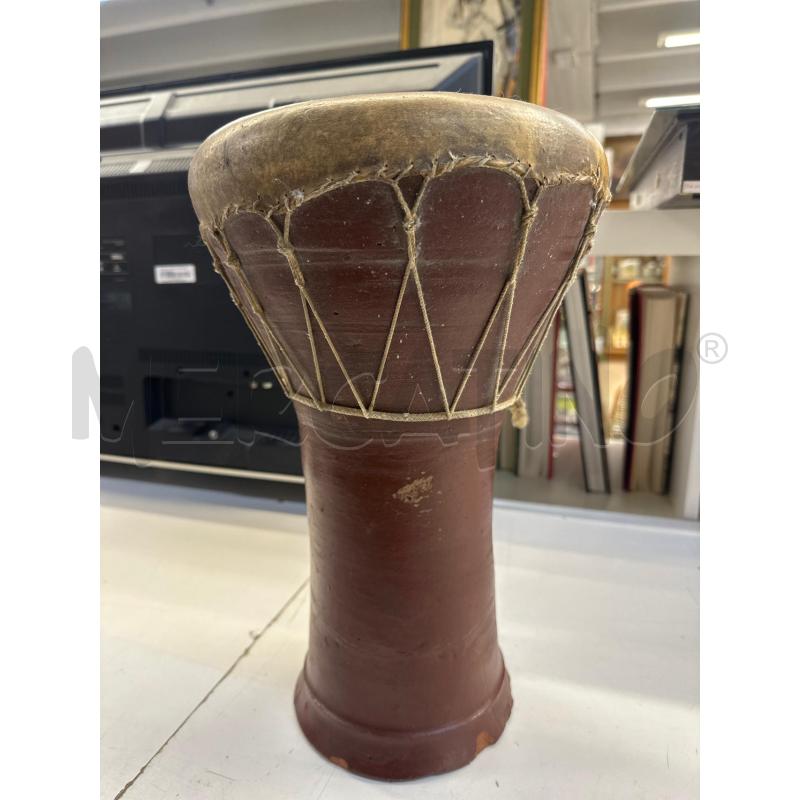 BONGO TERRACOTTA ARTIGIANALE E PELLE | Mercatino dell'Usato Teramo 1