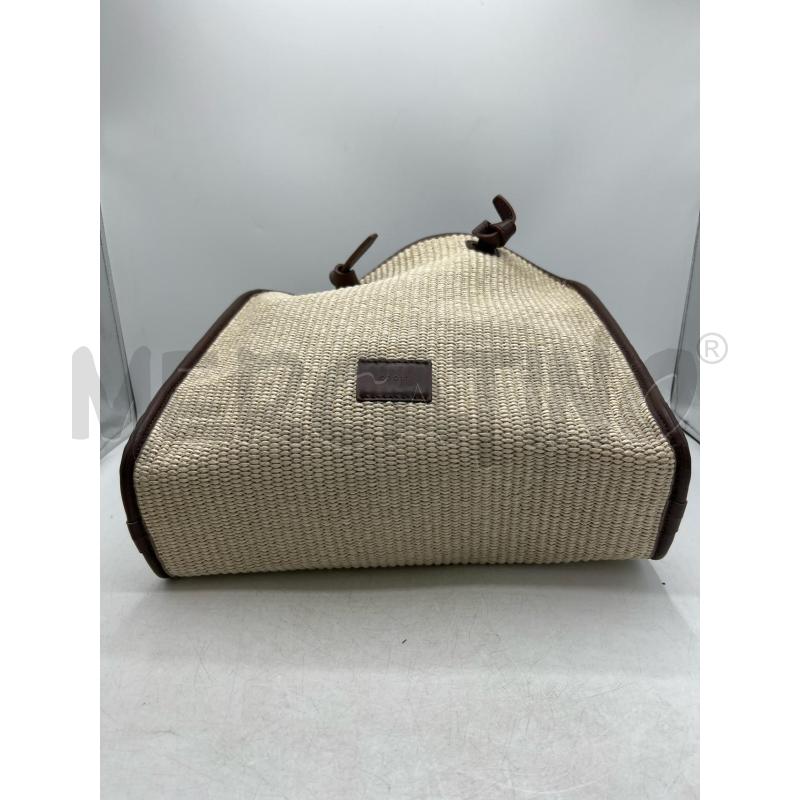 BORSA DONNA COOLT BEIGE BORDI MARRONI CON TRACOLLA | Mercatino dell'Usato Teramo 3