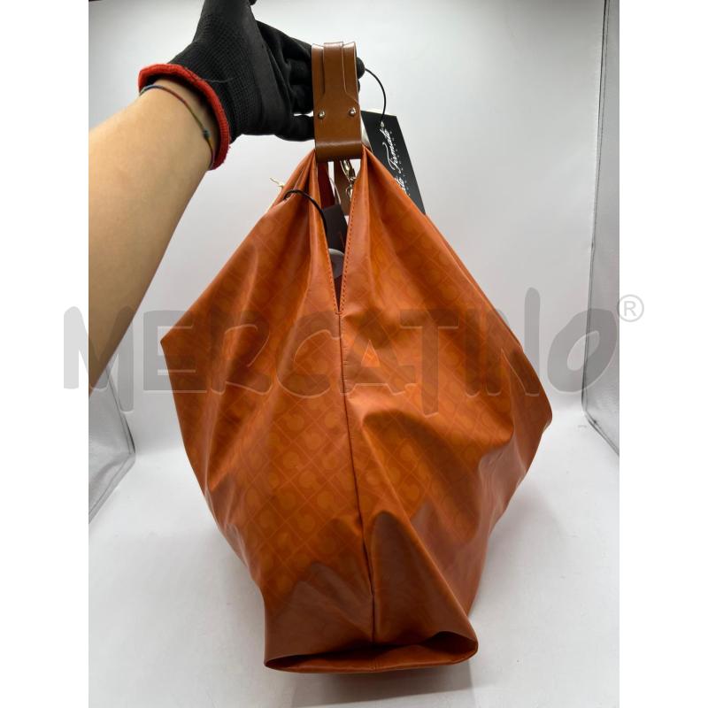 BORSA DONNA GHERARDINI ARANCIONE MANICO CORTO   | Mercatino dell'Usato Teramo 1