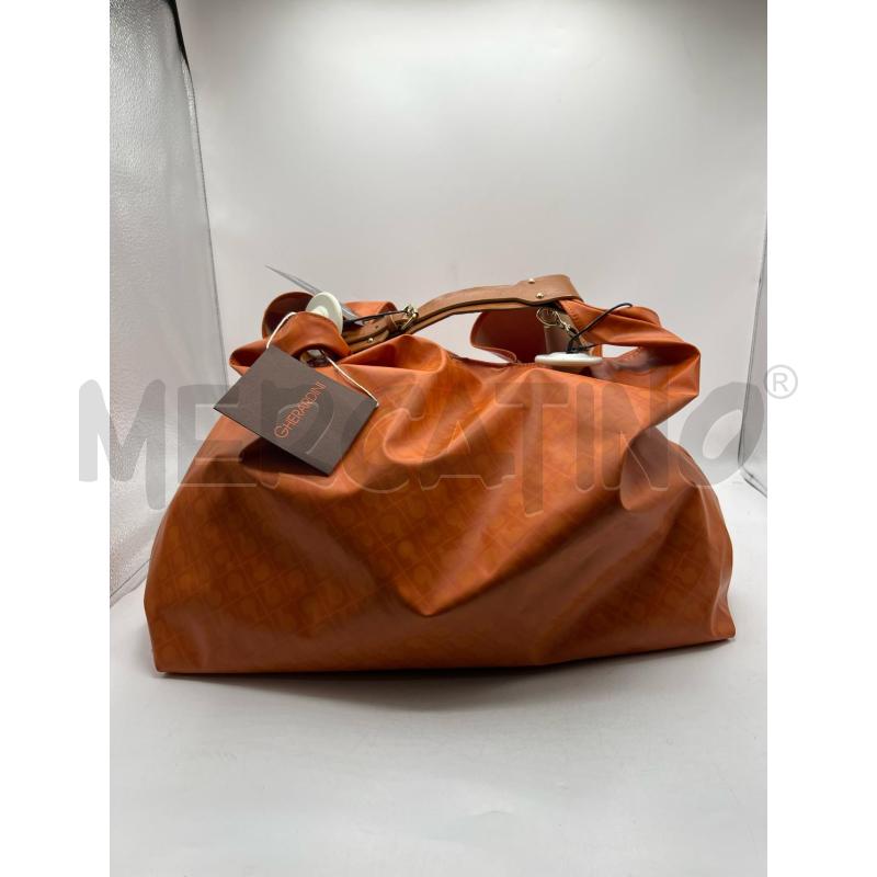 BORSA DONNA GHERARDINI ARANCIONE MANICO CORTO   | Mercatino dell'Usato Teramo 3