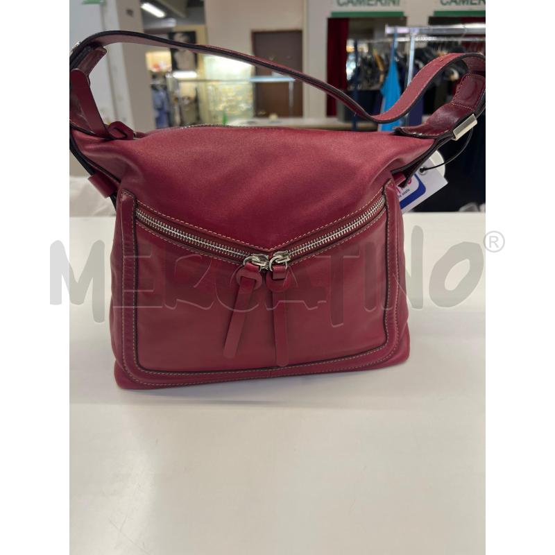BORSA DONNA HOGAN BORDEAUX ZIP ARGENTATA  | Mercatino dell'Usato Teramo 1