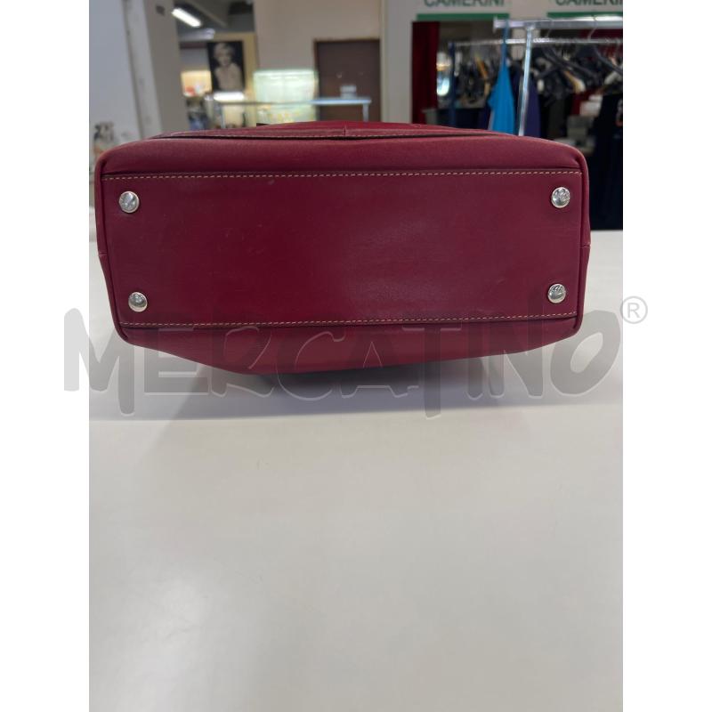 BORSA DONNA HOGAN BORDEAUX ZIP ARGENTATA  | Mercatino dell'Usato Teramo 3
