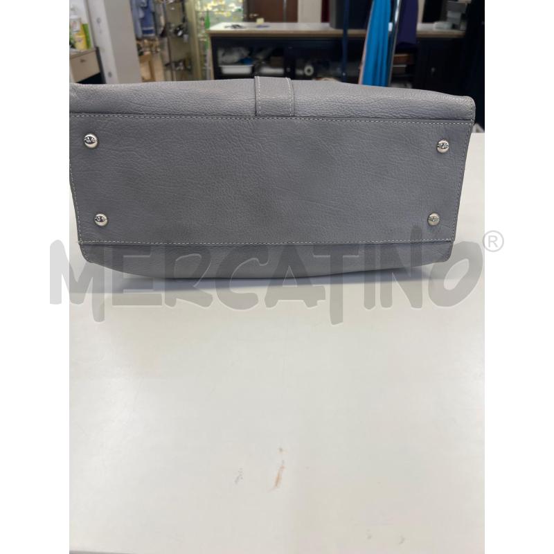 BORSA DONNA KATE KOLL GRIGIO CHIARO CHIUSURA PATTA  | Mercatino dell'Usato Teramo 3