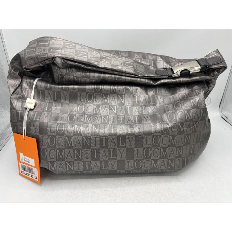 BORSA DONNA LOCMAN ITALY GRIGIA MONOGRAMMA ZIP CENTRALE | Mercatino dell'Usato Teramo 1