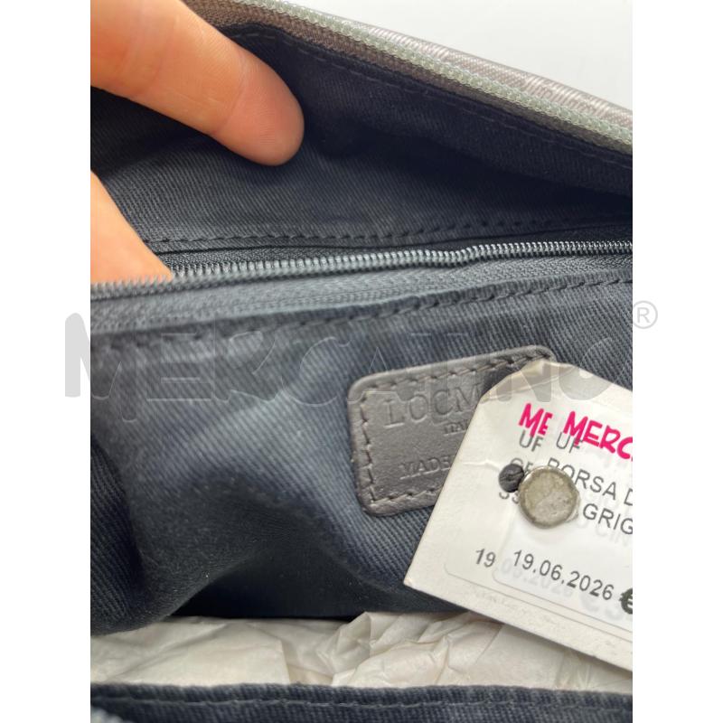 BORSA DONNA LOCMAN ITALY GRIGIA MONOGRAMMA ZIP CENTRALE | Mercatino dell'Usato Teramo 2