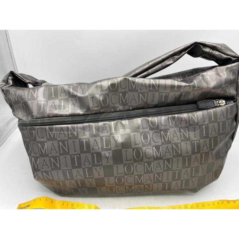 BORSA DONNA LOCMAN ITALY GRIGIA MONOGRAMMA ZIP CENTRALE | Mercatino dell'Usato Teramo 4