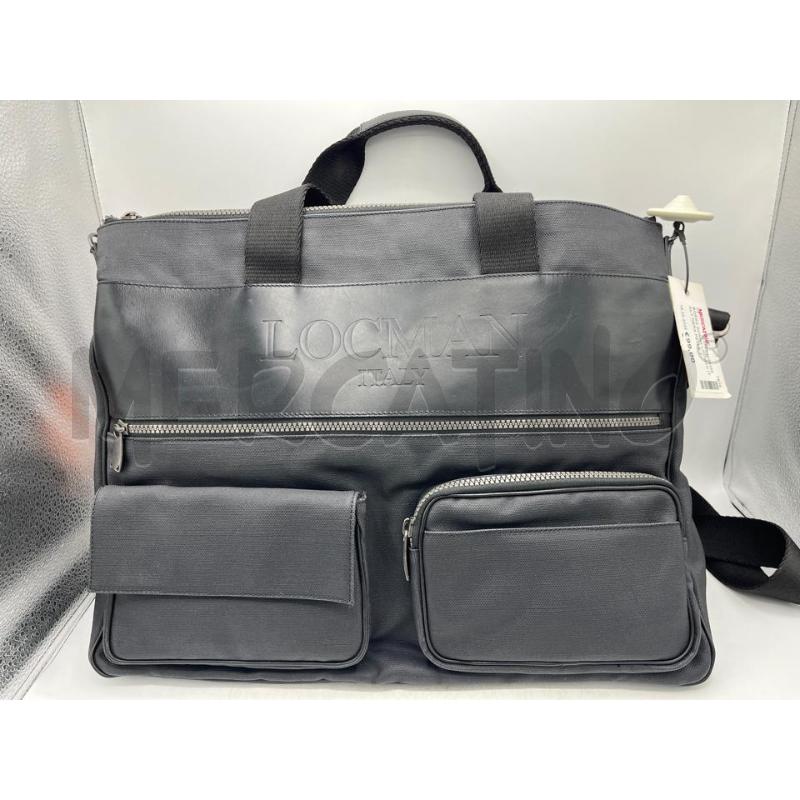 BORSA DONNA LOCMAN ITALY NERA PELLE TASCONI DAVANTI TIPO DA UFFICIO O LAVORO | Mercatino dell'Usato Teramo 1