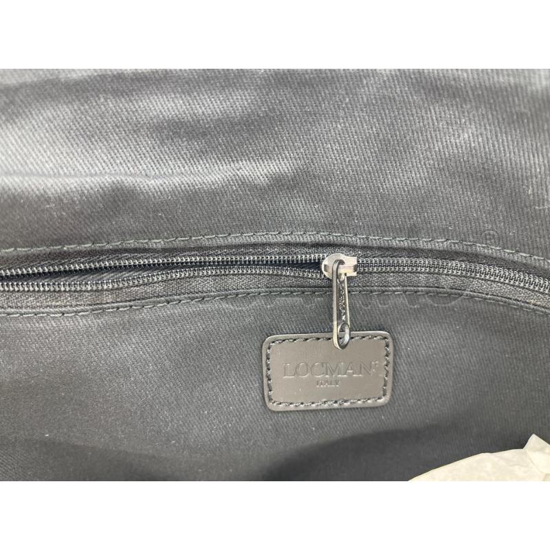 BORSA DONNA LOCMAN ITALY NERA PELLE TASCONI DAVANTI TIPO DA UFFICIO O LAVORO | Mercatino dell'Usato Teramo 3