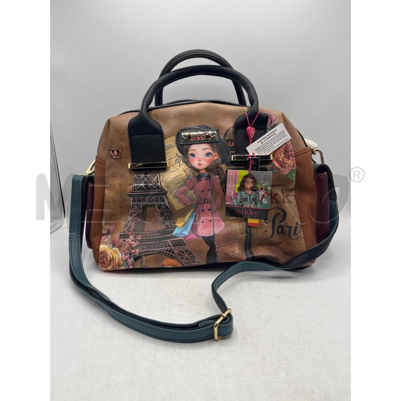 BORSA DONNA NIKKY MARRONE FANTASIA BAMBINA | Mercatino dell'Usato Teramo 1