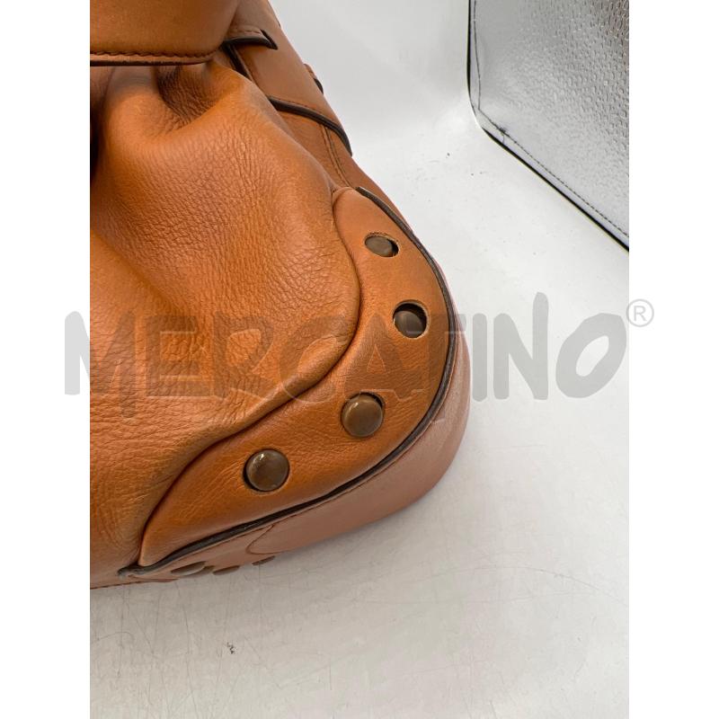 BORSA DONNA TODS IN PELLE COL CARAMELLO A SPALLA ANGOLI BORCHIE | Mercatino dell'Usato Teramo 5
