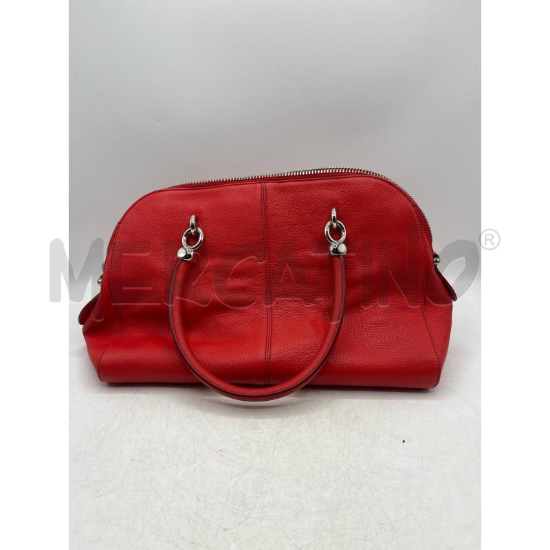 BORSA DONNA TOD'S IN PELLE ROSSA 2 MANICI . ZIP CROMATE | Mercatino dell'Usato Teramo 2