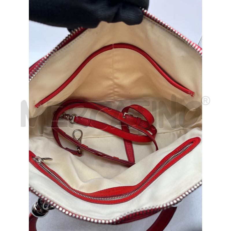 BORSA DONNA TOD'S IN PELLE ROSSA 2 MANICI . ZIP CROMATE | Mercatino dell'Usato Teramo 3