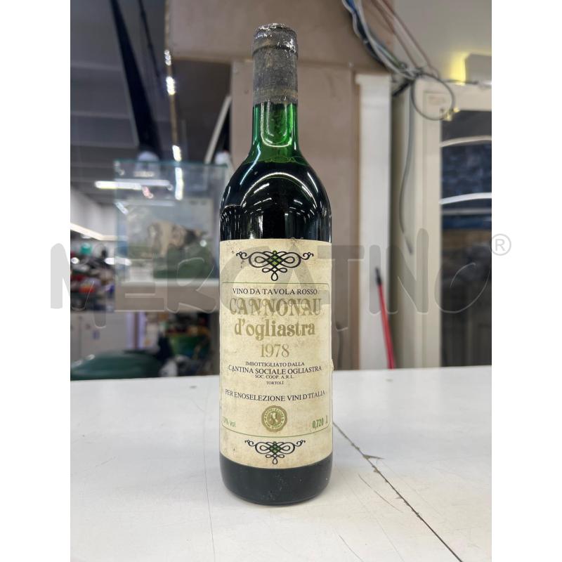 BOTTIGLIA CANNONAU D0OGLIASTRA 1978 DA COLLEZIONE | Mercatino dell'Usato Teramo 1