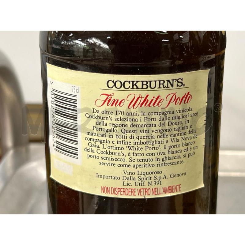 BOTTIGLIA COCKBURN'S PORT FINE WHITE 75 CL | Mercatino dell'Usato Teramo 2