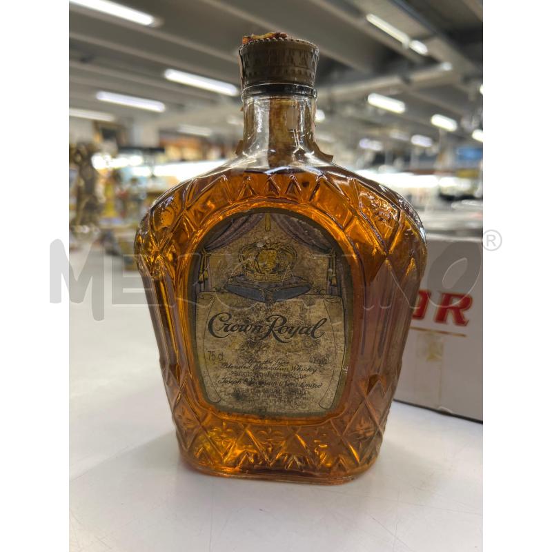 BOTTIGLIA DA COLLEZIONE CROWN ROYAL  0,75CL ANNI 70 | Mercatino dell'Usato Teramo 1