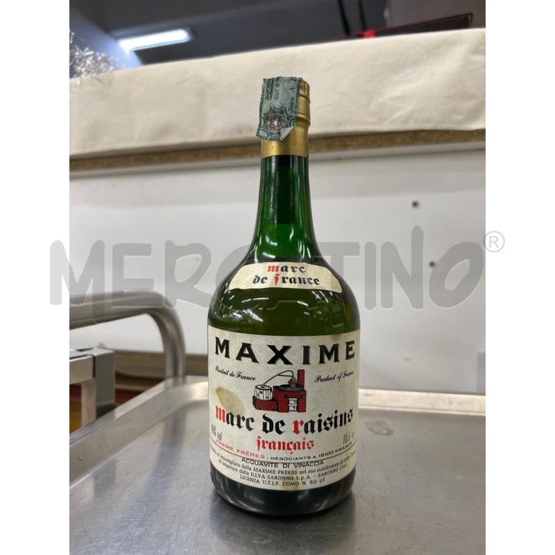 BOTTIGLIA MAXIME MARC DE RAISINS FRANCAIS 70 CL | Mercatino dell'Usato Teramo 1