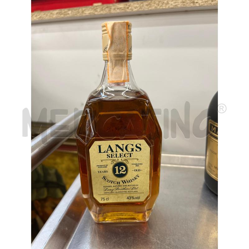 BOTTIGLIA SCOTCH WHISKY LANGS 12YO 75CL DA COLLEZIONE | Mercatino dell'Usato Teramo 1