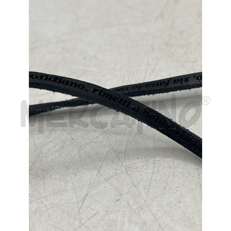 BRACCIALETTO PADRE NOSTRO IN CUOIO NERO - SCRITTA INCISA CHIUSURA MAGNETE | Mercatino dell'Usato Teramo 2
