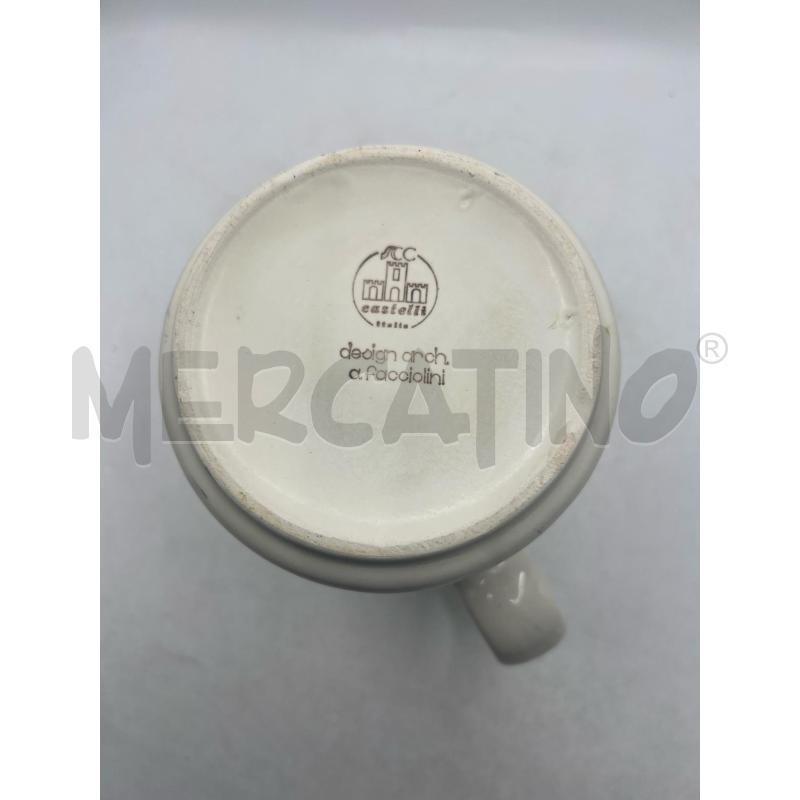 BROCCA CERAMICA CASTELLI BEIGE BORDO VERDE | Mercatino dell'Usato Teramo 3