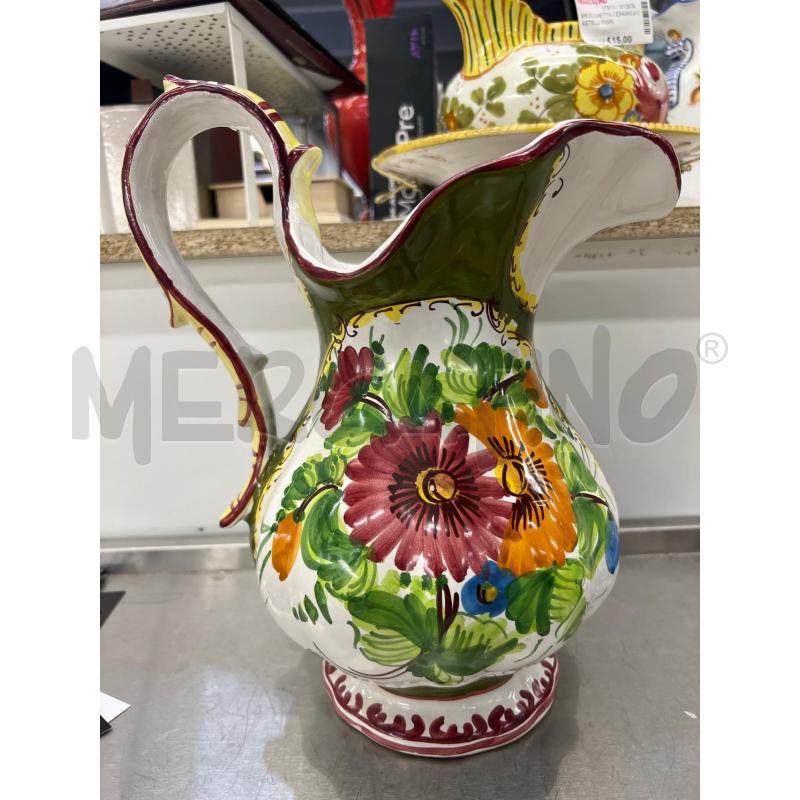 BROCCA CERAMICA CASTELLI FIORI TONI VERDI | Mercatino dell'Usato Teramo 1