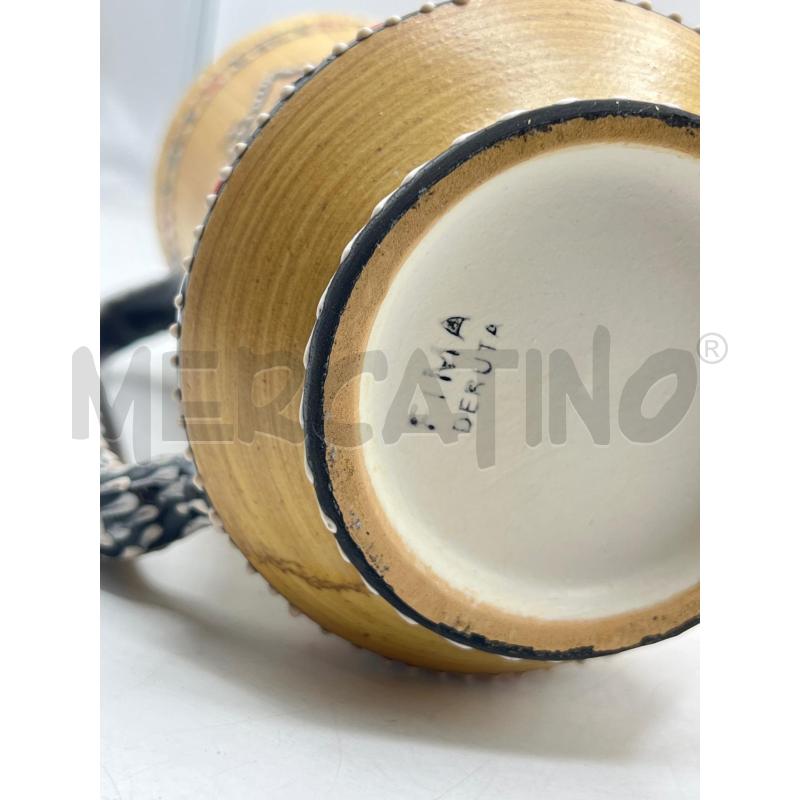 BROCCA FIUGGI CERAMICA DIPINTA A MANO + 6 BOCCALI | Mercatino dell'Usato Teramo 5