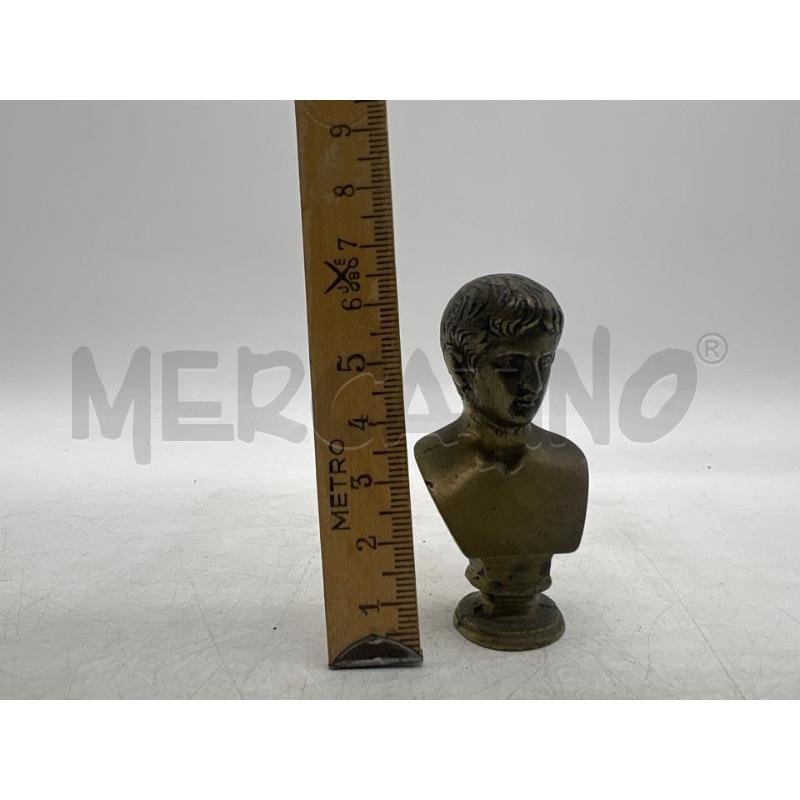 BRONZO BUSTO CESARE AUGUSTO IN MINIATURA CIRCA 6CM | Mercatino dell'Usato Teramo 2