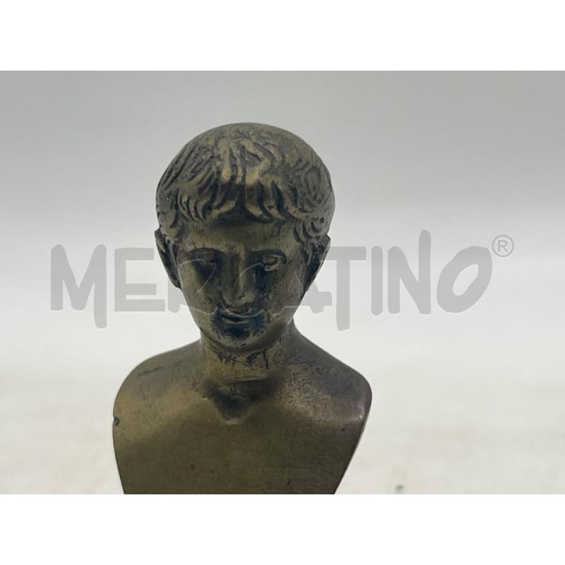 BRONZO BUSTO CESARE AUGUSTO IN MINIATURA CIRCA 6CM | Mercatino dell'Usato Teramo 3