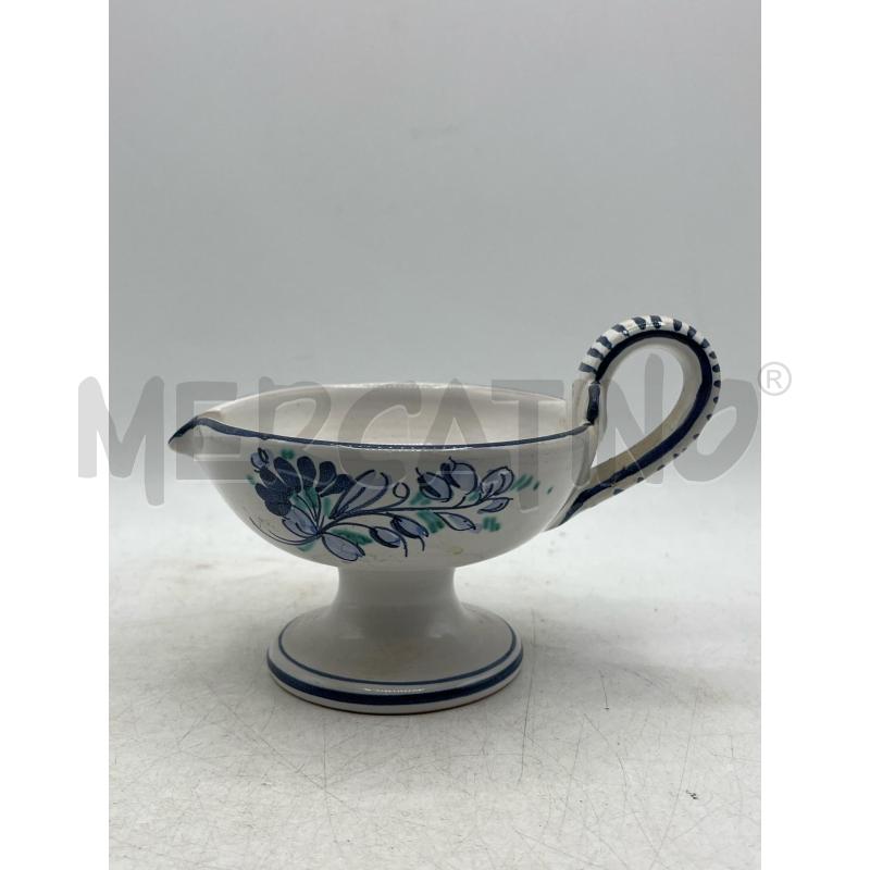 BUGIA CERAMICA CASTELLI FIORE BLU | Mercatino dell'Usato Teramo 1
