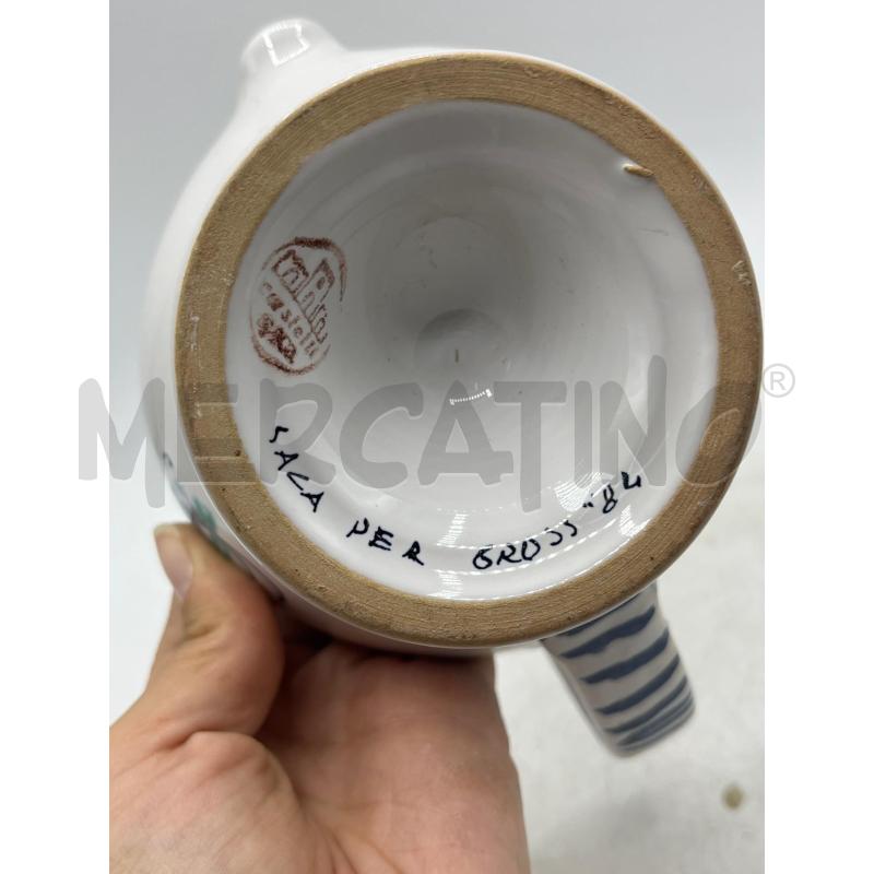 BUGIA CERAMICA CASTELLI FIORE BLU | Mercatino dell'Usato Teramo 3