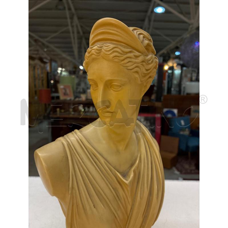 BUSTO DIANA IN MARMO BASE NERA H32CM | Mercatino dell'Usato Teramo 2
