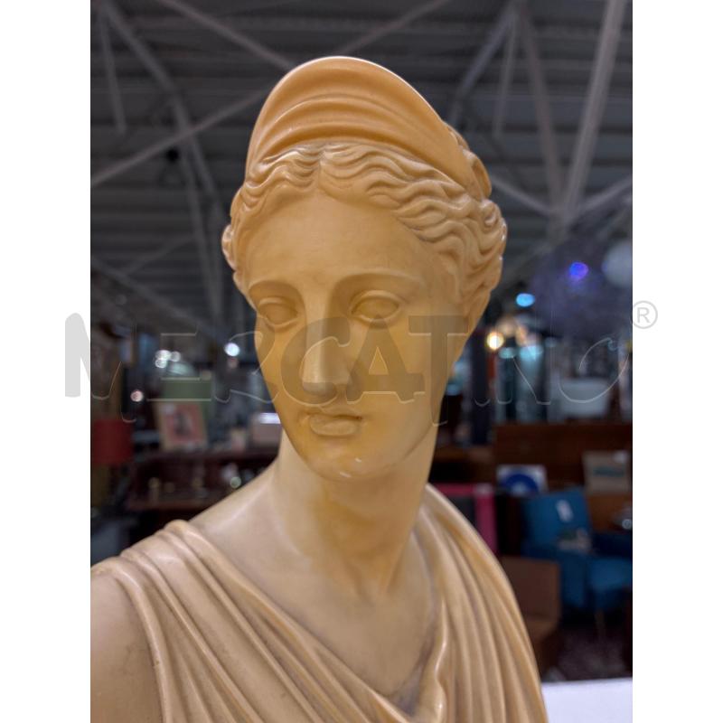 BUSTO DIANA IN MARMO BASE NERA H32CM | Mercatino dell'Usato Teramo 4