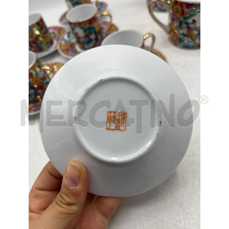 CAFFE' SET ORIENTALE 6 T + PIAT + CAFFETTIERA LATTIERA ZUCC -  | Mercatino dell'Usato Teramo 3