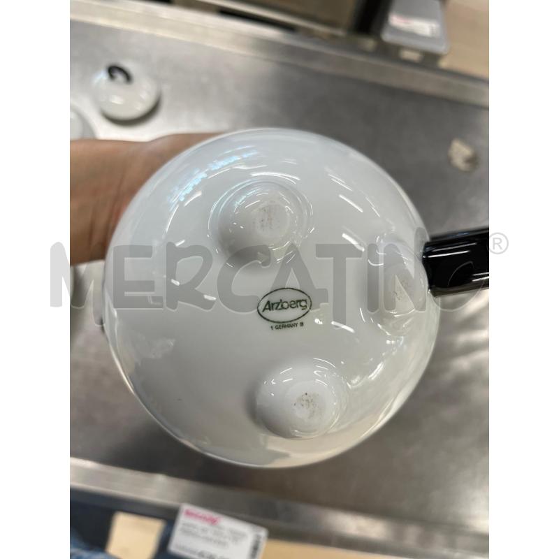 CAFFE' SET TETE A TET PORCELLANA BIANCO NERO ARZBERG BIANCO NERO | Mercatino dell'Usato Teramo 2