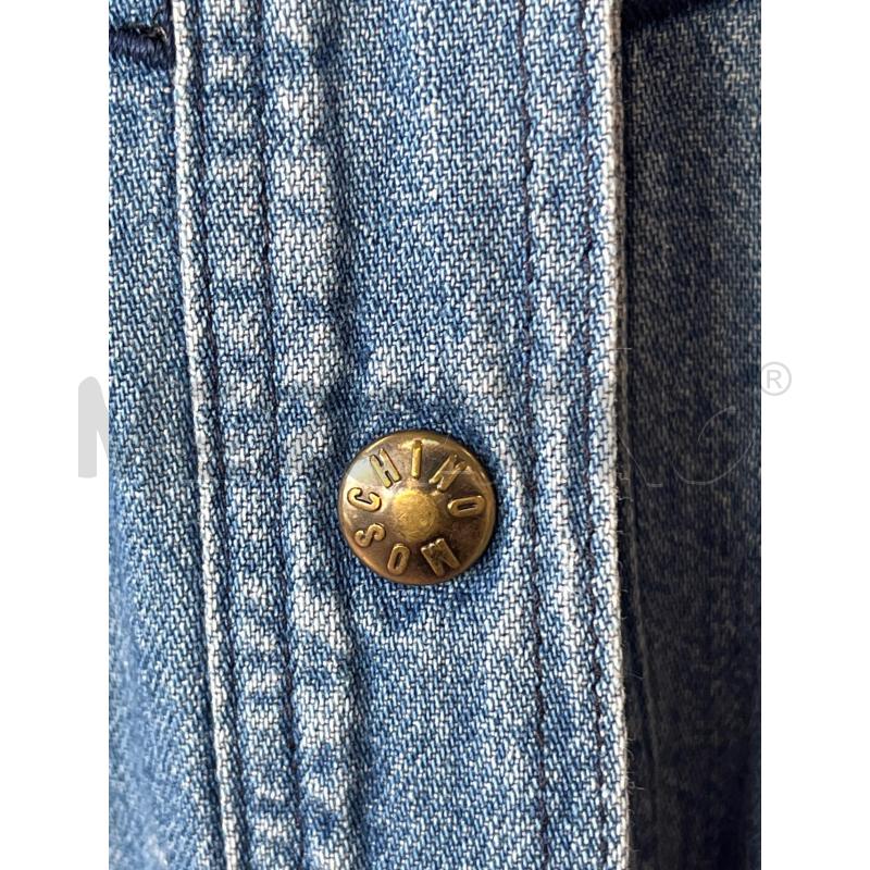 CAMICIA DONNA DI JEANS RICAMO BLU MOSCHINO MILANO | Mercatino dell'Usato Teramo 2