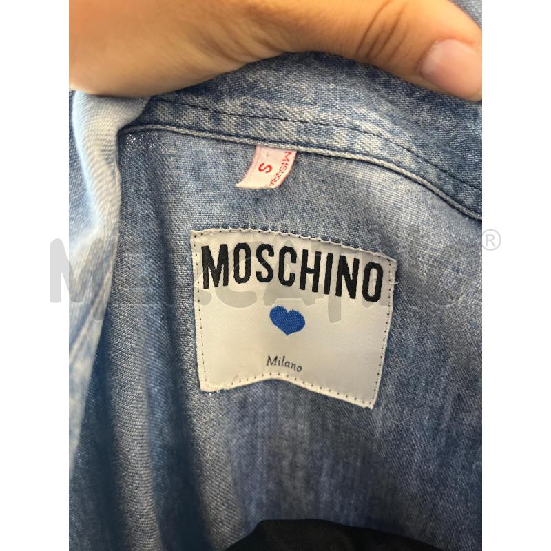 CAMICIA DONNA DI JEANS RICAMO BLU MOSCHINO MILANO | Mercatino dell'Usato Teramo 5