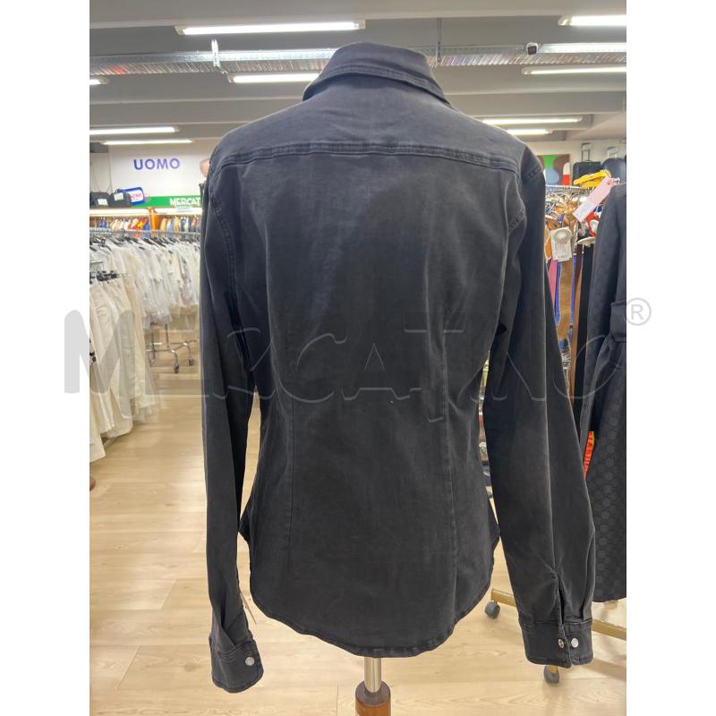 CAMICIA DONNA MET NERA DI JEANS BOTTONI GRIGI | Mercatino dell'Usato Teramo 2