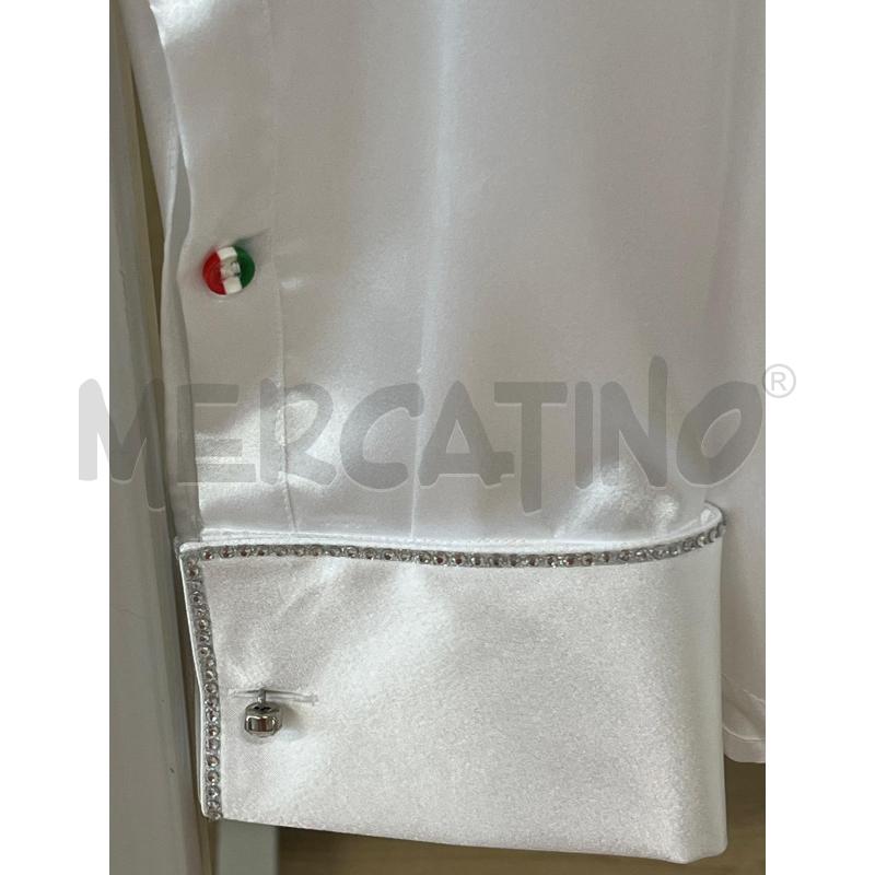 CAMICIA UOMO CAMICIAIO BIANCO BORDI STRASS | Mercatino dell'Usato Teramo 2