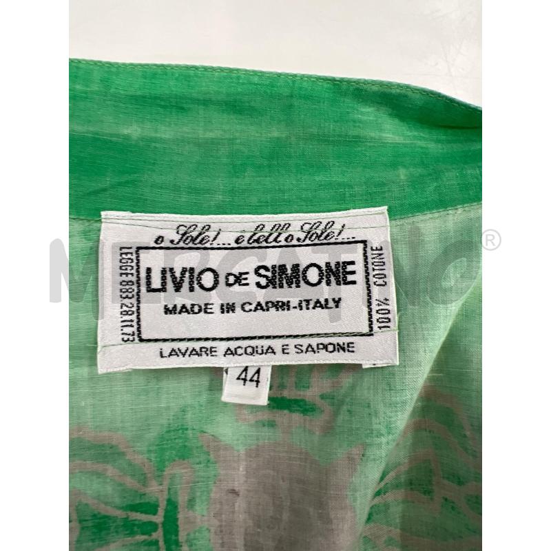 CAMICIONE DONNA LIVIO DE SIMONE VERDE LUNGO FANTASIA ROSA CERCHI | Mercatino dell'Usato Teramo 3