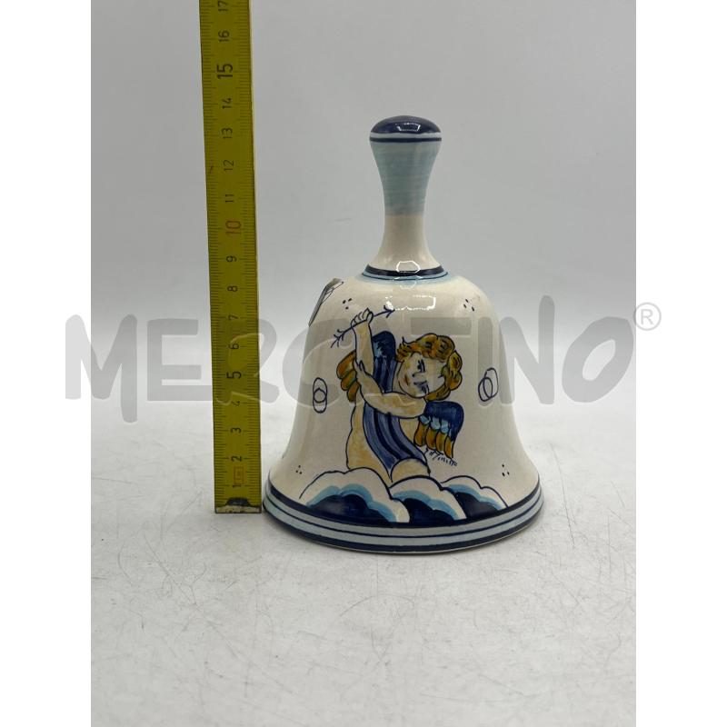 CAMPANELLA CERAMICA CASTELLI ANGIOLETTO BLU . MERCANTE | Mercatino dell'Usato Teramo 5