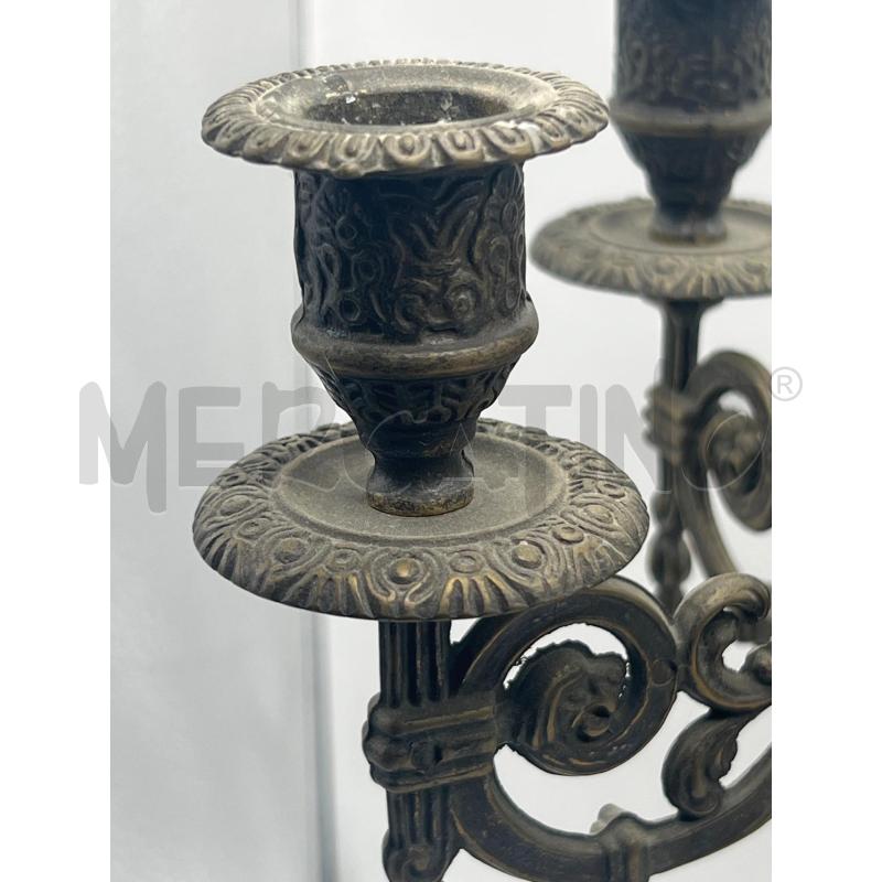 CANDELABRI COPPIA EPOCA 5 LUCI IN STILE FUSIONE  | Mercatino dell'Usato Teramo 2