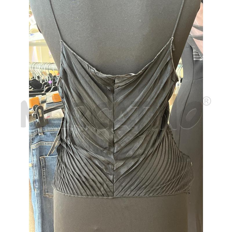 CANOTTA DONNA CLASS CAVALLI NERA PLISSETTATA DIAGONALE | Mercatino dell'Usato Teramo 2