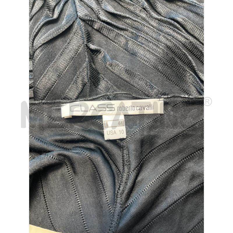 CANOTTA DONNA CLASS CAVALLI NERA PLISSETTATA DIAGONALE | Mercatino dell'Usato Teramo 3