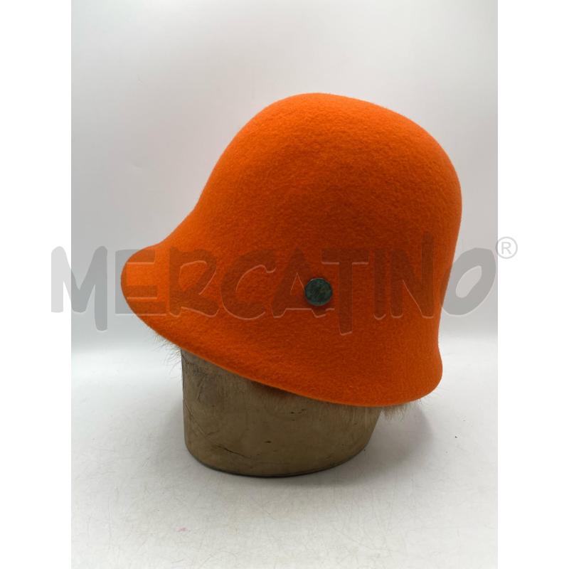 CAPPELLO DONNA BORSALINO ARANCIONE  | Mercatino dell'Usato Teramo 1