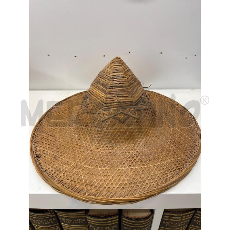 CAPPELLO PAGLIA ETNICO PROBABILE VIETNAM  | Mercatino dell'Usato Teramo 1