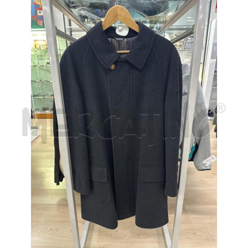 CAPPOTTO UOMO MIRKO VALLI PURA LANA VERGINE GRIGIO SCURO INTERNO FANTASIA BOTTONI MARRONI STEMMA DOR | Mercatino dell'Usato Teramo 1
