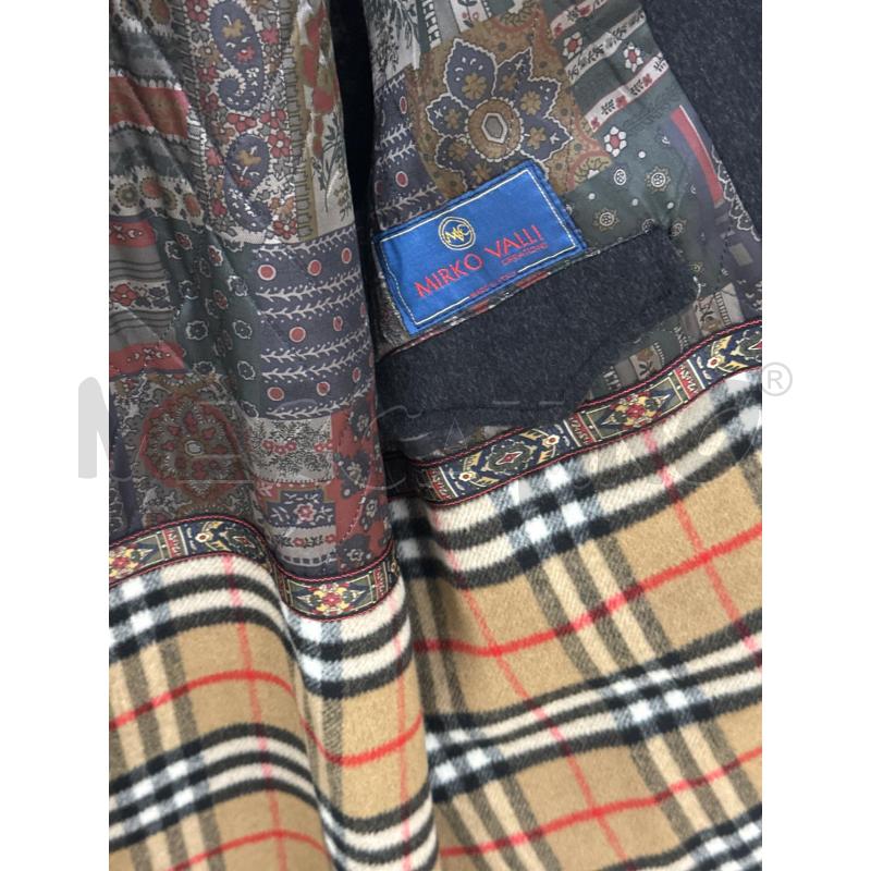 CAPPOTTO UOMO MIRKO VALLI PURA LANA VERGINE GRIGIO SCURO INTERNO FANTASIA BOTTONI MARRONI STEMMA DOR | Mercatino dell'Usato Teramo 3