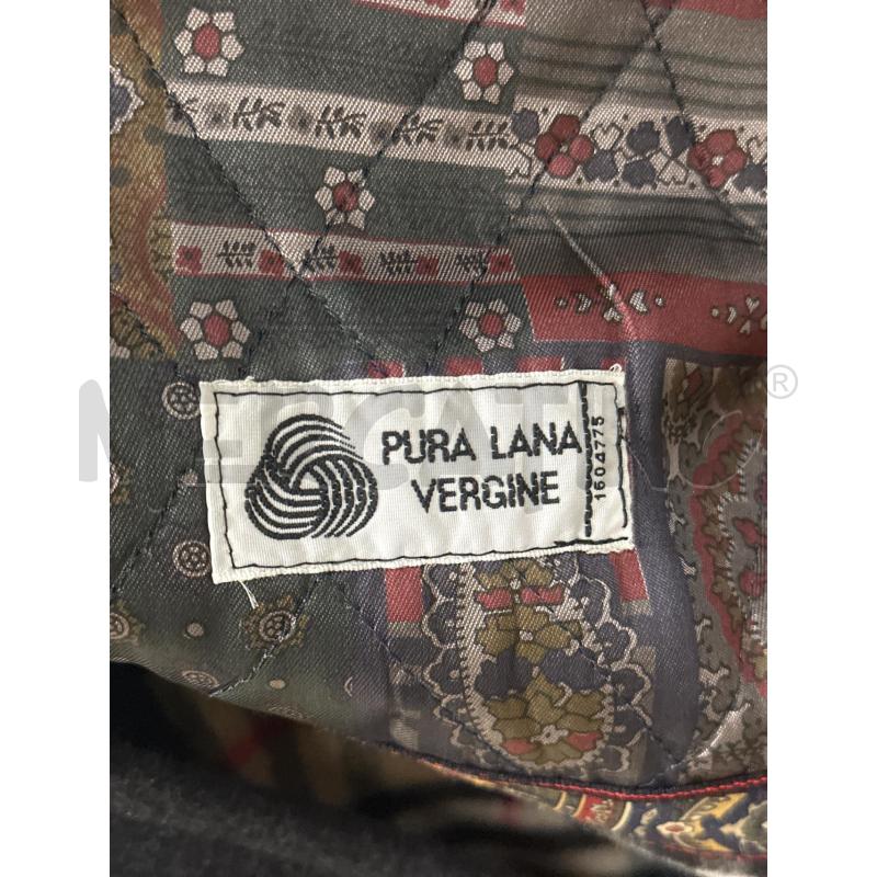 CAPPOTTO UOMO MIRKO VALLI PURA LANA VERGINE GRIGIO SCURO INTERNO FANTASIA BOTTONI MARRONI STEMMA DOR | Mercatino dell'Usato Teramo 5
