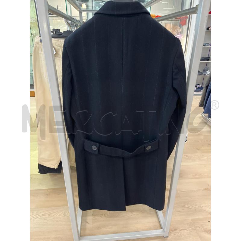 CAPPOTTO UOMO SIXTY NNERO RIGHE VERTICALI BIANCHE TRATTEGGIATE  INTERNO MARRONE  | Mercatino dell'Usato Teramo 2